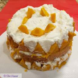 47. Whipped cream mango chiffon cake